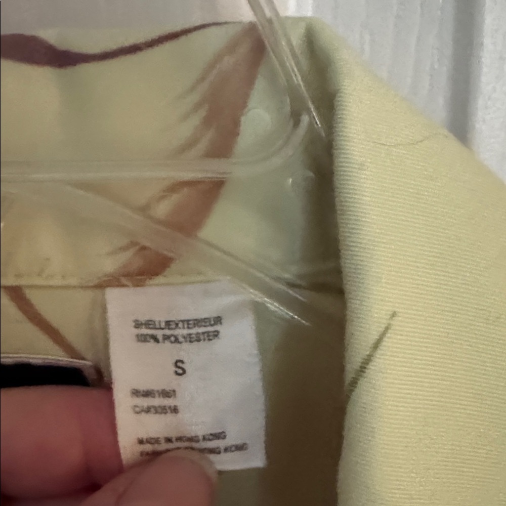 Vintage The North Face Women’s  Feather Pattern Shirt Light yellow/green - Picture 3 of 5